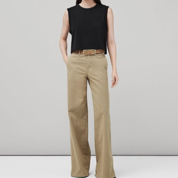 Mini Slub Pocket Tank In Black - Picture 8 of 8